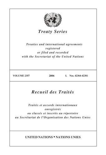 image of Recueil des Traités 2357