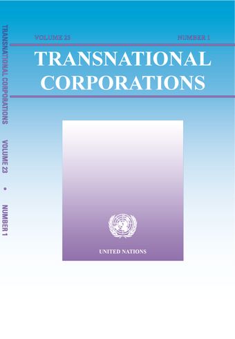 Transnational Corporations Vol. 23 No. 1, April 2014
