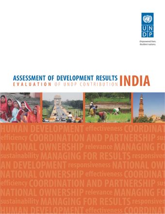 image of UNDP's contribution to India's development: Programmatic analysis