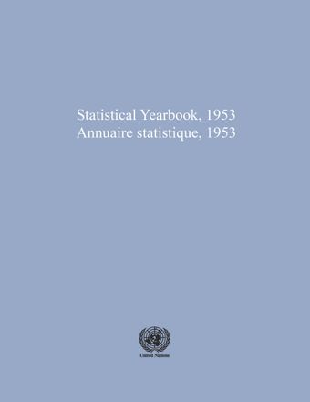 image of Statistical Yearbook 1953, Fifth Issue