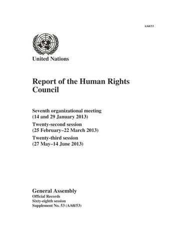 image of Resolutions, decisions and president’s statements adopted by the human rights council at its seventh organizational meeting and at its twenty-second and twenty-third sessions