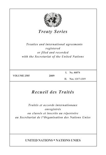 image of No. 1317 United Nations Industrial Development Organization and World Trade Organization