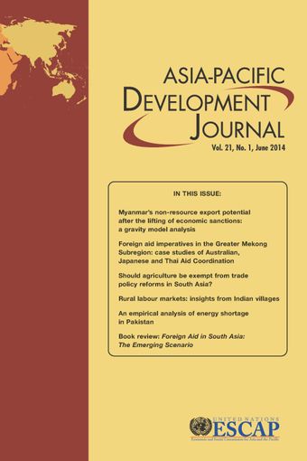 Asia-Pacific Development Journal, Vol. 21, No. 1, June 2014