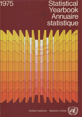 image of Annuaire statistique 1975, Vingt-septième édition