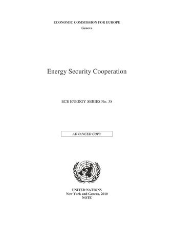 image of Energy Security Cooperation