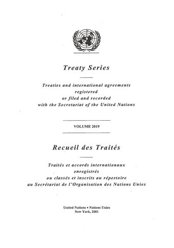 image of Treaty Series 2019