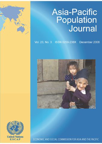 Asia-Pacific Population Journal, Vol. 23, No. 3, December 2008