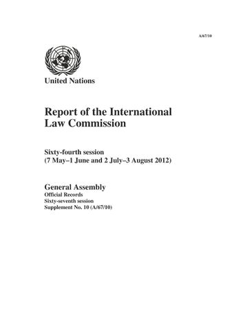 image of Summary of the work of the Commission at its sixty-fourth session