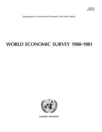 image of The current world economic situation: Some salient features and policy implications