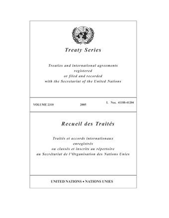 image of Recueil des Traités 2310