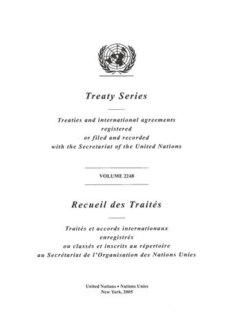 image of Recueil des Traités 2248