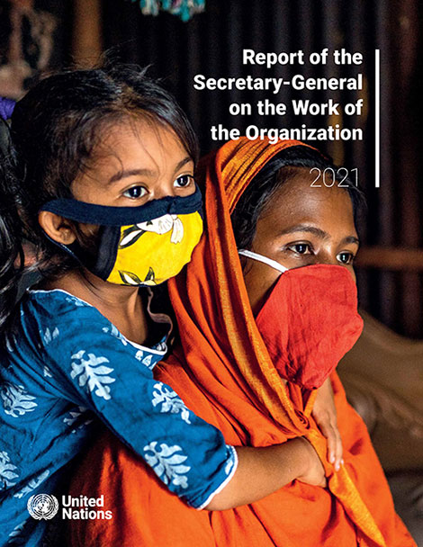 Cover of Report of the Secretary-General on the Work of the Organization 2021